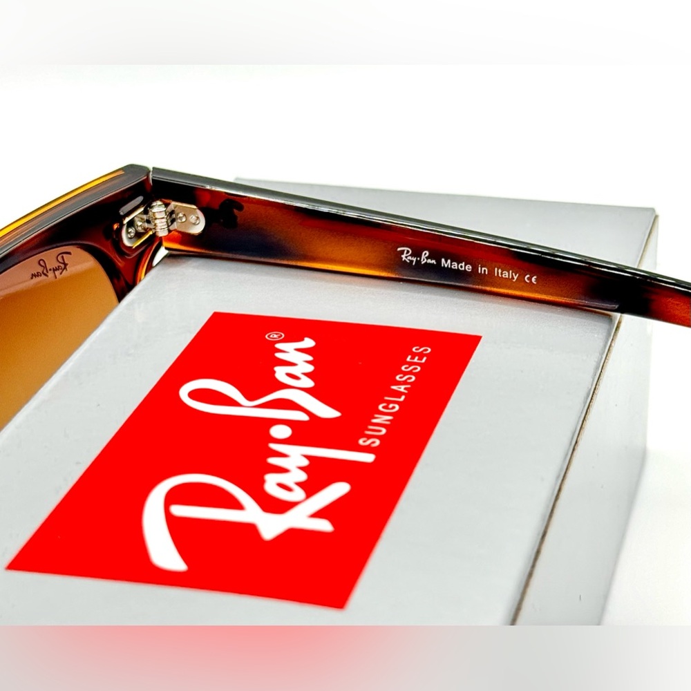 Ray Ban Blaze Meteor Sunglasses RB4368NF Tortoise Frame Brown Gradient lenses - Picture 9 of 12